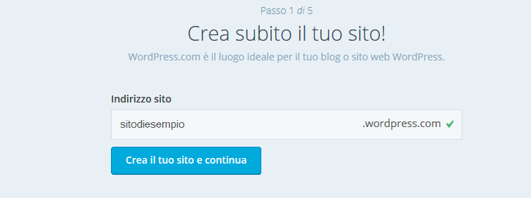 creare un blog wordpress